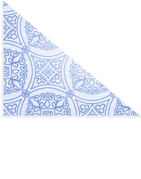 Image of a blue folded corner image